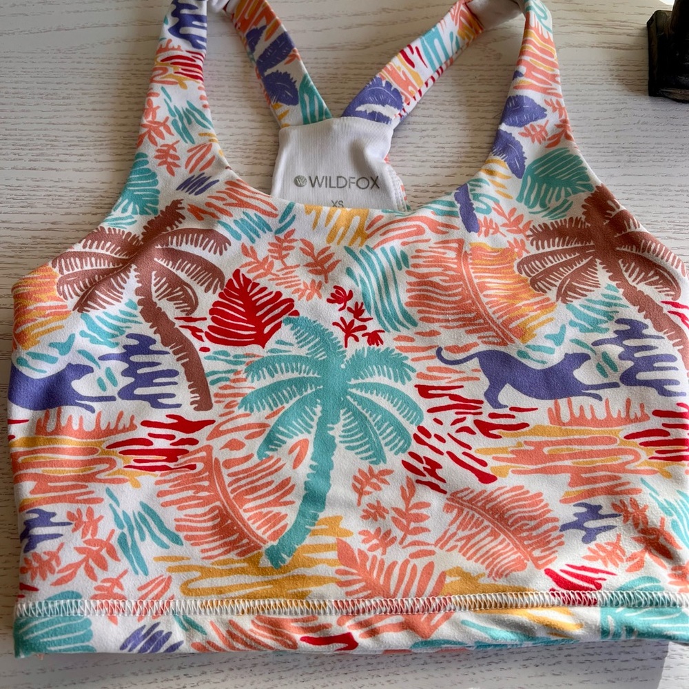 Wildfox Tropical Print Sports Top